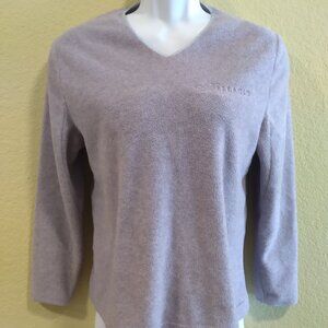 Bellagio Women's Long Sleeve Sweat Top Small Gray